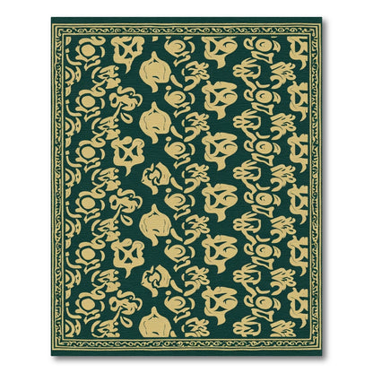 A La Carte Green Yellow Floral Rug