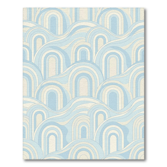 Blue Wave Arch Area Rug