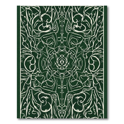 Dark Forest Abstract Swirls Rug