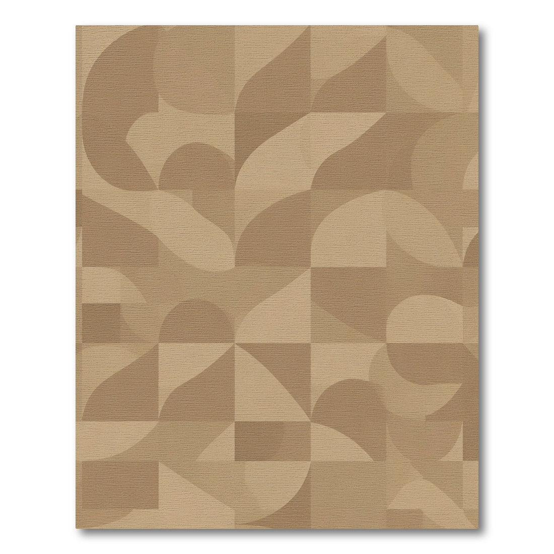 Earthy Tones Geometric Abstract Rug