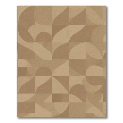 Earthy Tones Geometric Abstract Rug