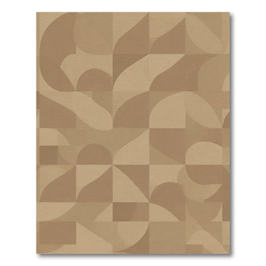 Earthy Tones Geometric Abstract Rug