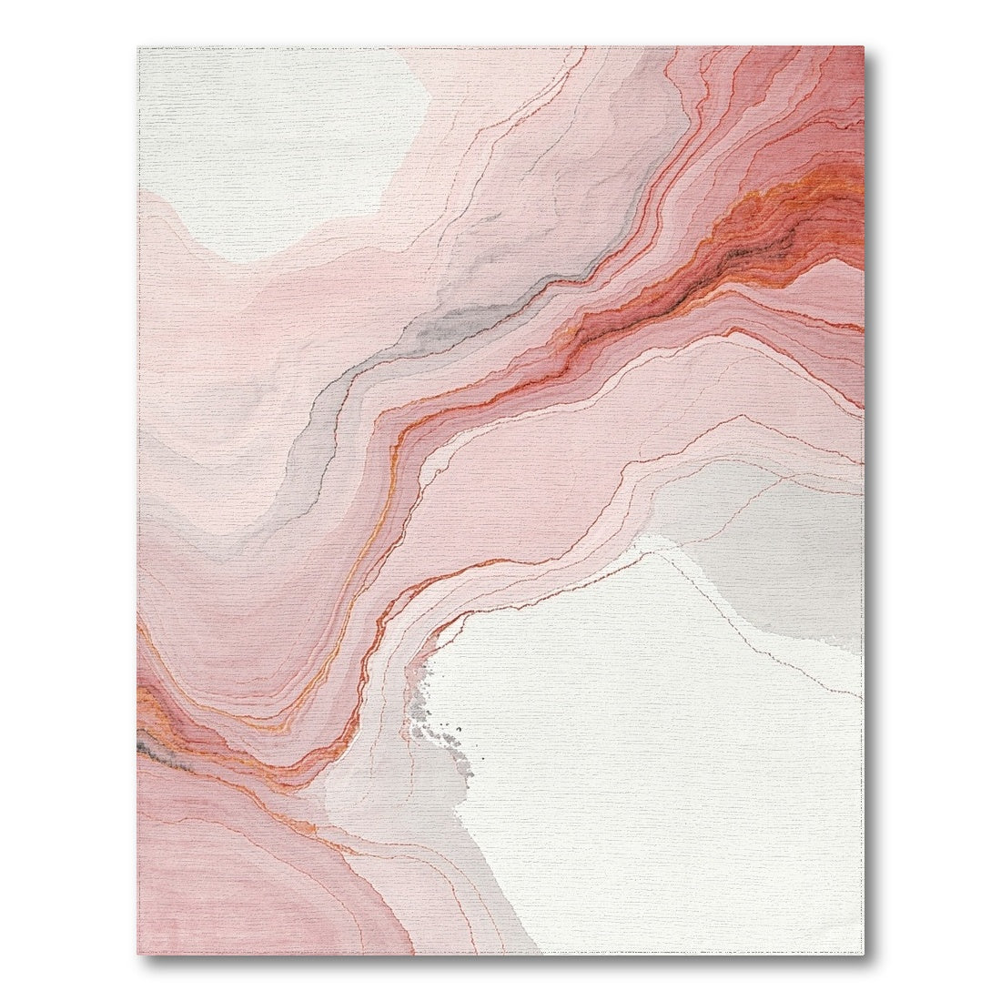 Abstract Layered Fluid Contours Rug