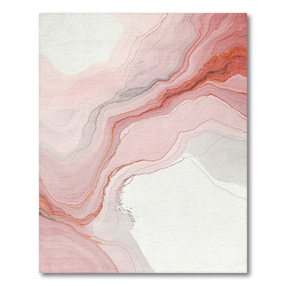 Abstract Layered Fluid Contours Rug