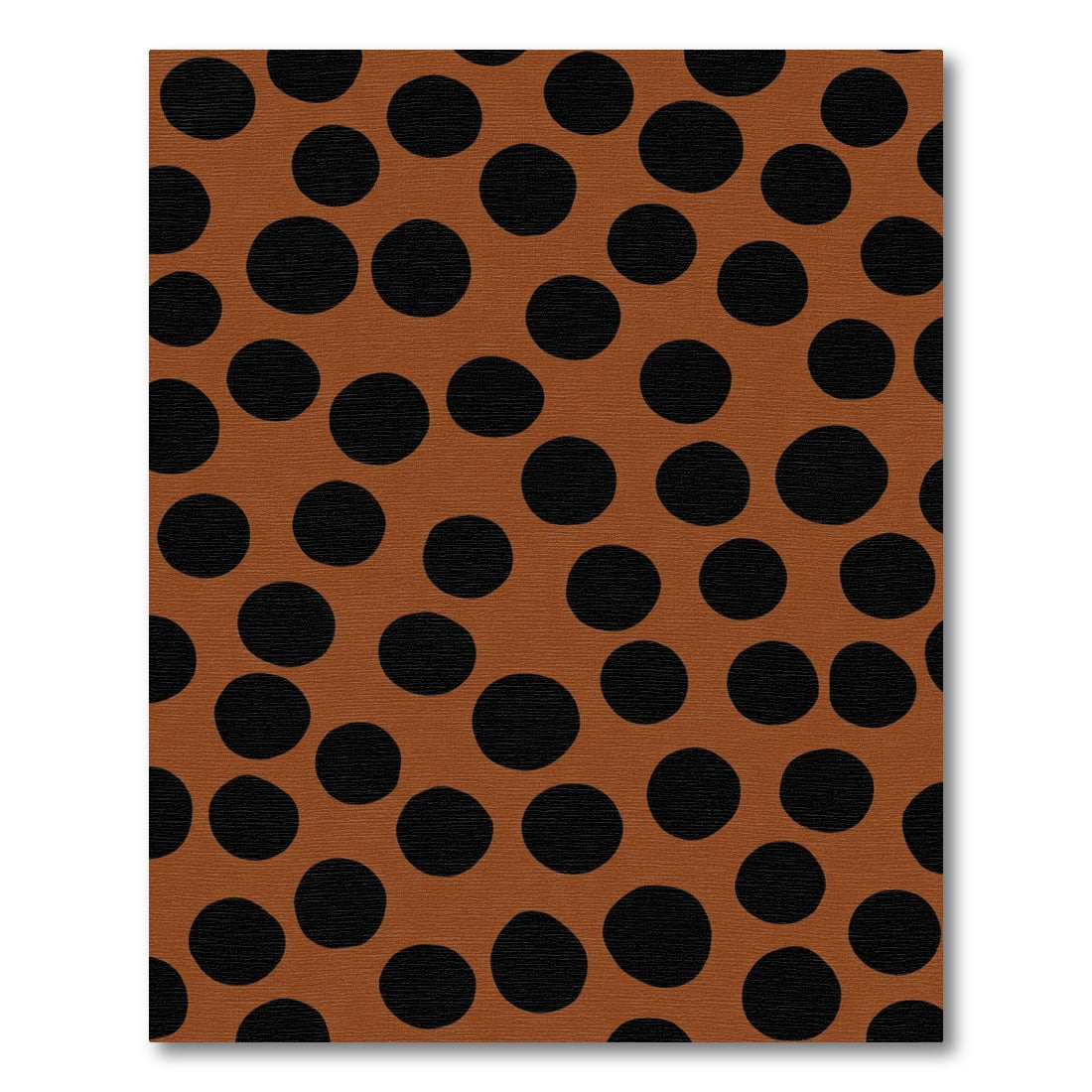 Brown Black Polka Dot Rug