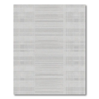 Subtle Gray Vertical Stripe Texture Rug