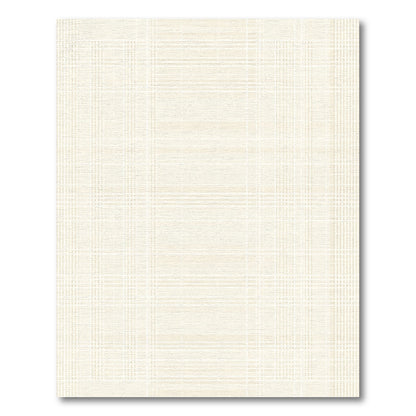 Pale Cream Subtle Grid Check Rug