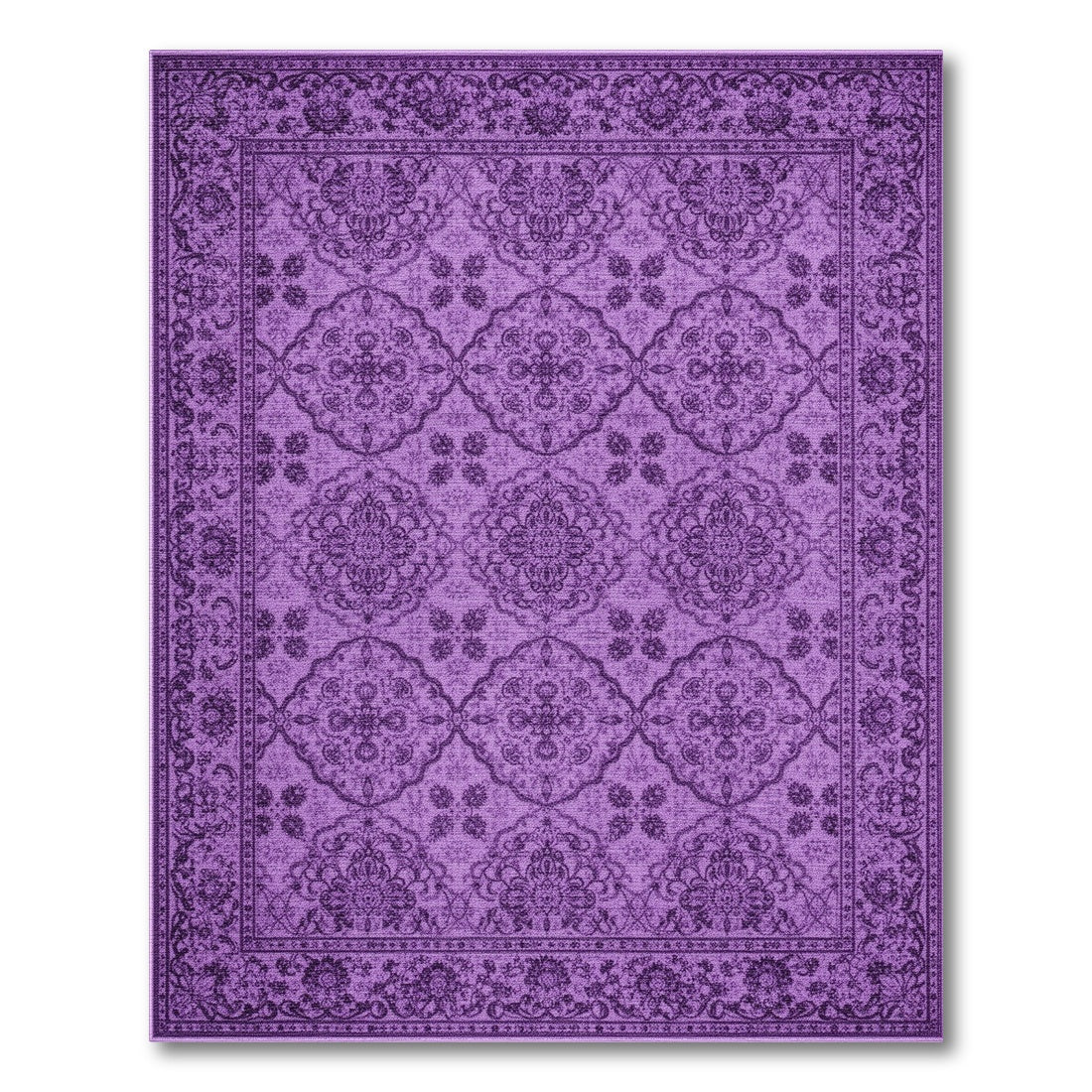 Purple Traditional Persian Area Rug