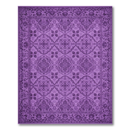 Purple Traditional Persian Area Rug