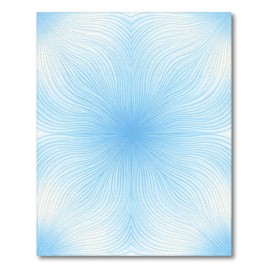 Light Blue Abstract Swirl Area Rug