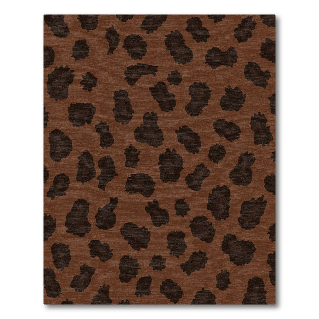 Brown Leopard Spot Print Rug