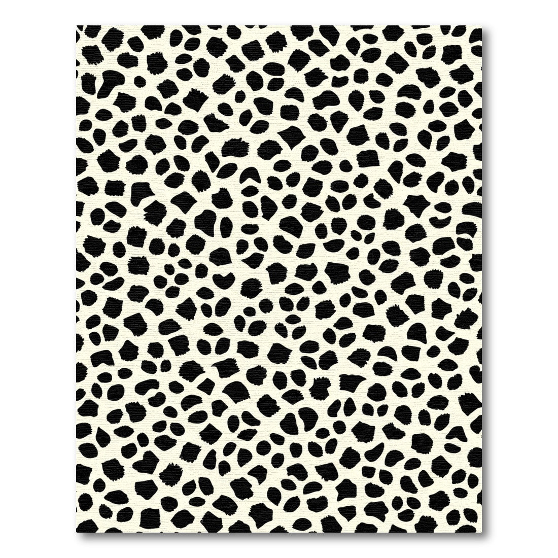 Bold Black Spots Cream Background Rug