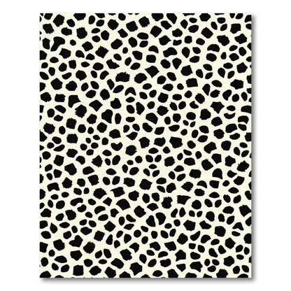 Bold Black Spots Cream Background Rug