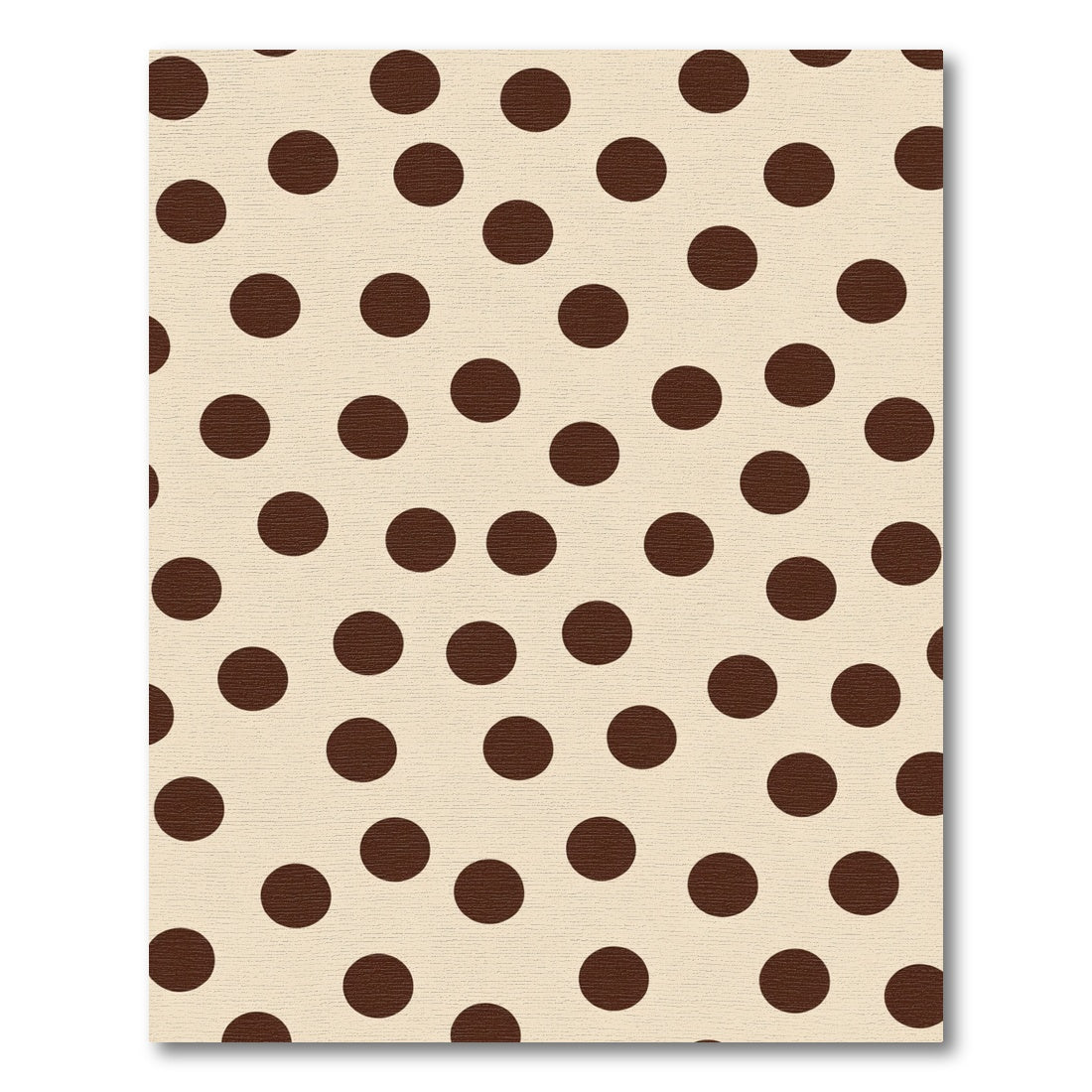 Cream Brown Scattered Circles Rug