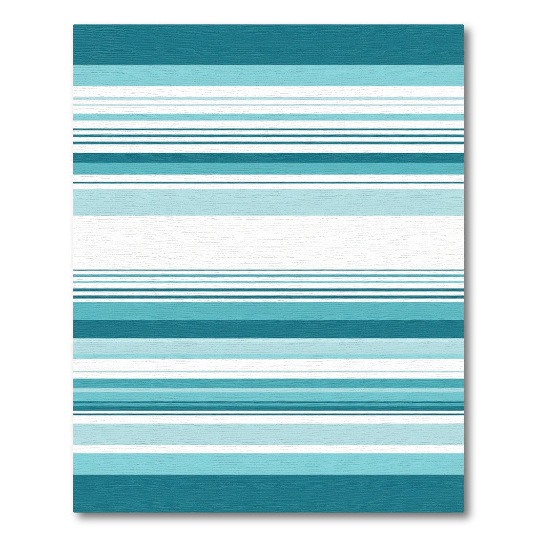 Aqua Teal Striped Horizon Rug