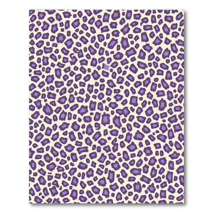 Purple Leopard Spots Texture Rug