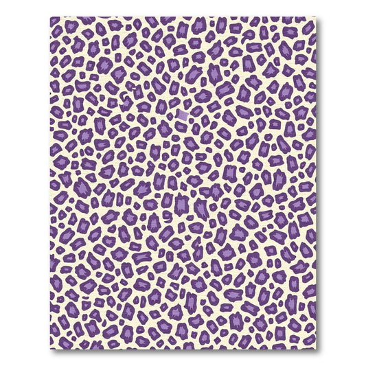 Purple Leopard Spots Texture Rug