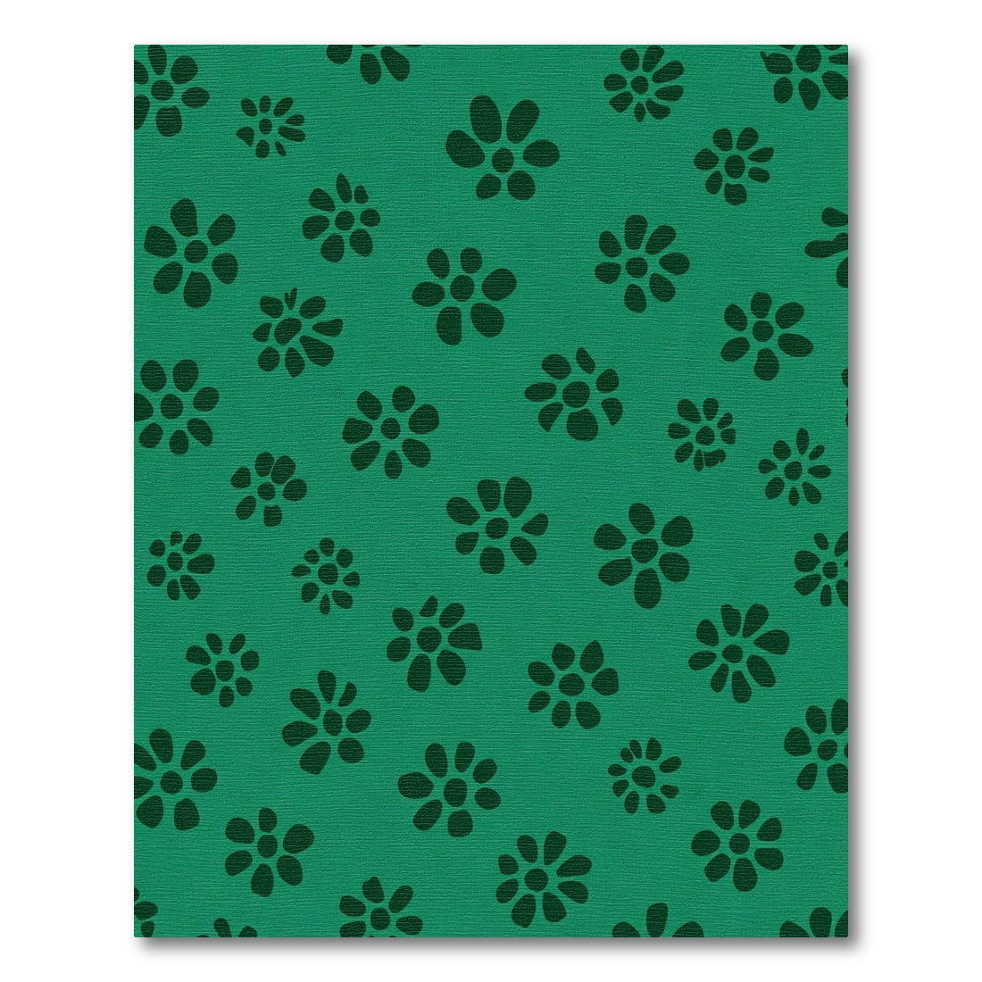Deep Emerald Scattered Floral Rug