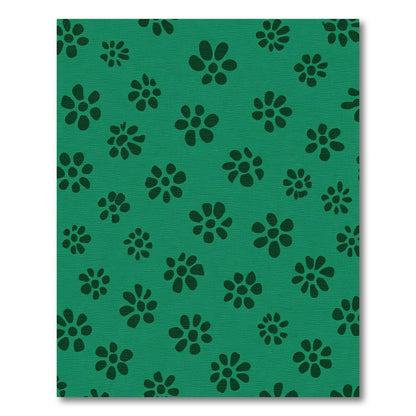 Deep Emerald Scattered Floral Rug
