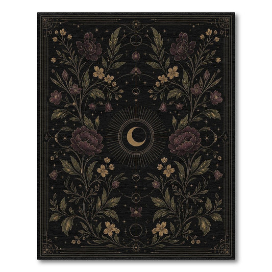 Mystic Moon Floral Area Rug