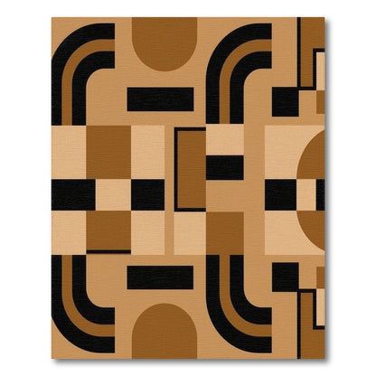 Brown Geometric Arch No. 2 Area Rug