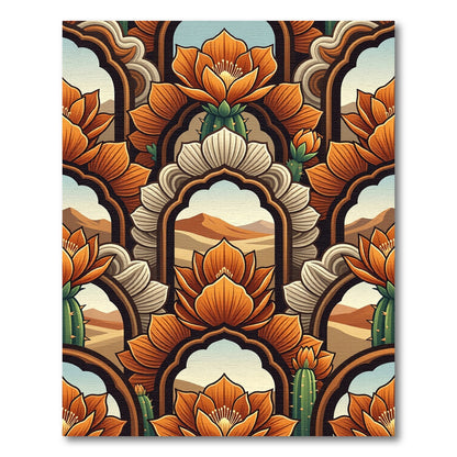 Desert Bloom Arched Window Rug