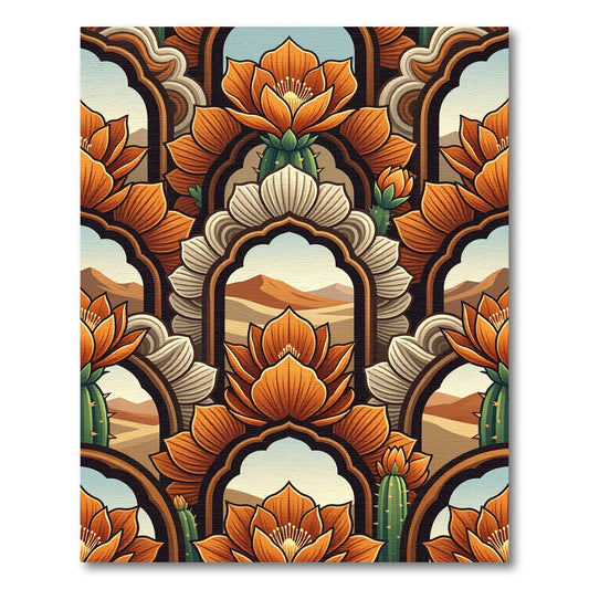 Desert Bloom Arched Window Rug