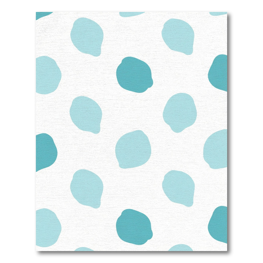 Aqua Teal Blob Scatter Rug
