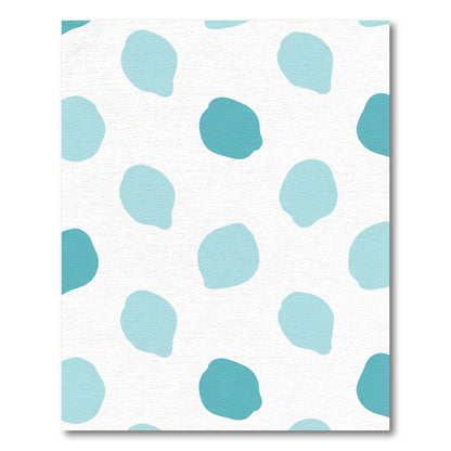 Aqua Teal Blob Scatter Rug