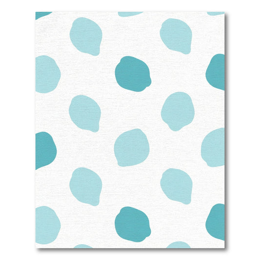 Aqua Teal Blob Scatter Rug