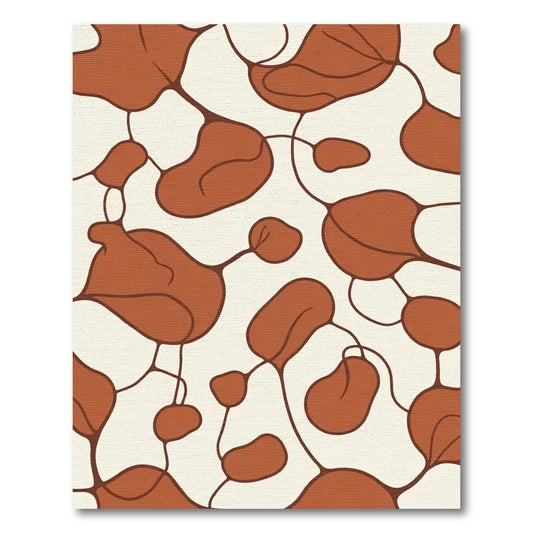Warm Brown Organic Flow Rug