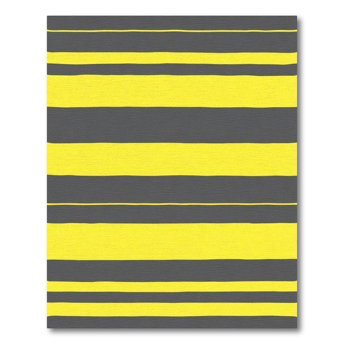 Bold Yellow Gray Stripe Rug