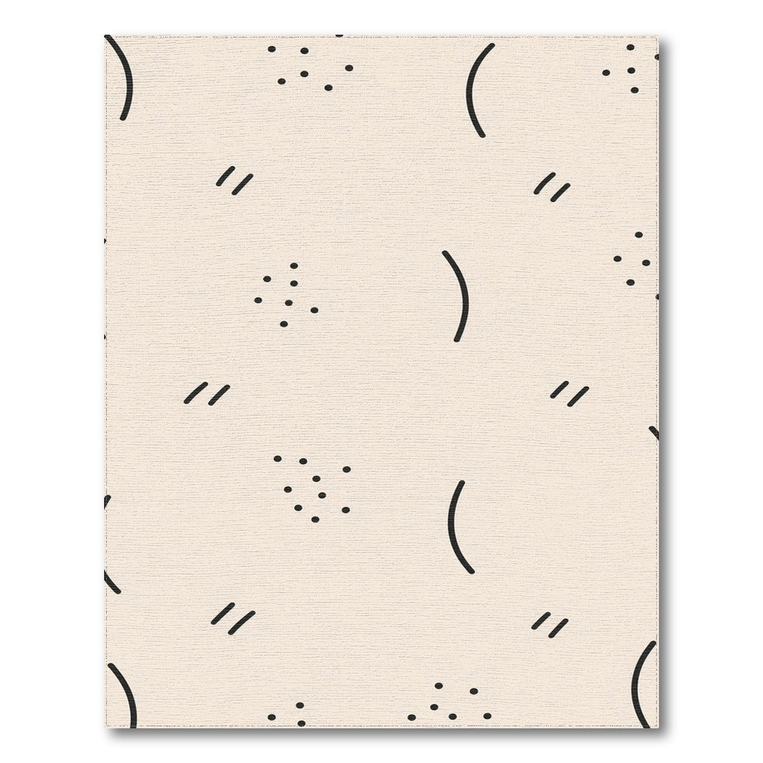 Beige Geometric Abstract Area Rug