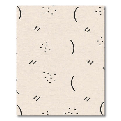 Beige Geometric Abstract Area Rug