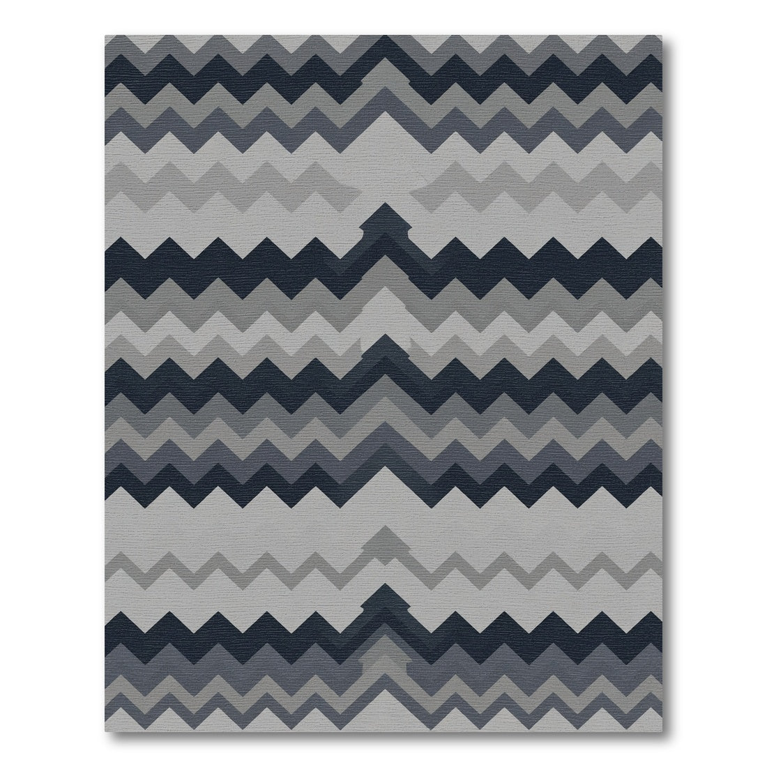Monochromatic Chevron Wave Rug
