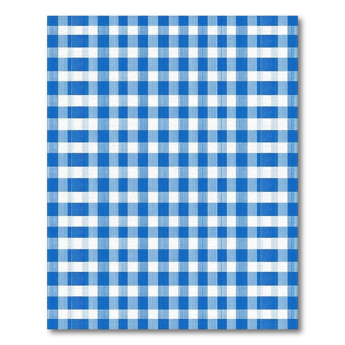 Blue and Teal Blue Checkered Gingham Area Rug