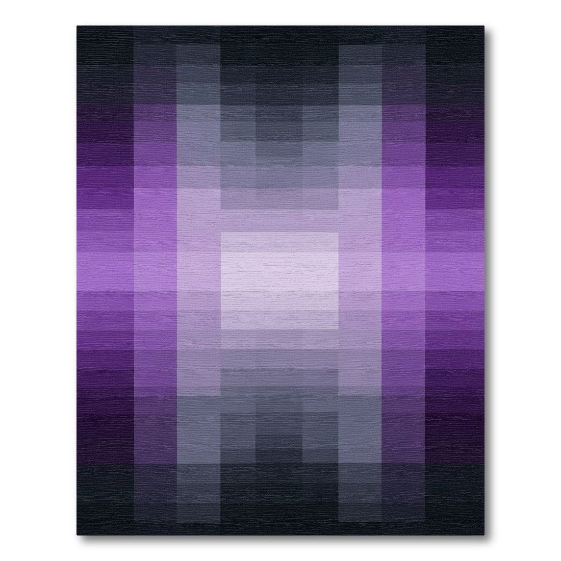 Amethyst Violet Gradient Block Rug