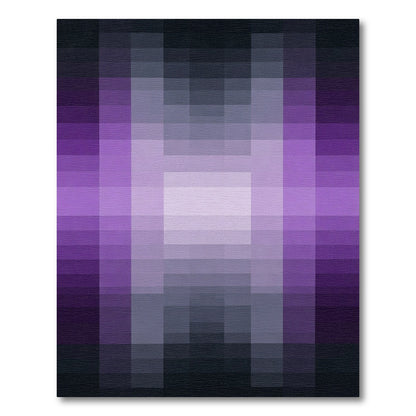 Amethyst Violet Gradient Block Rug