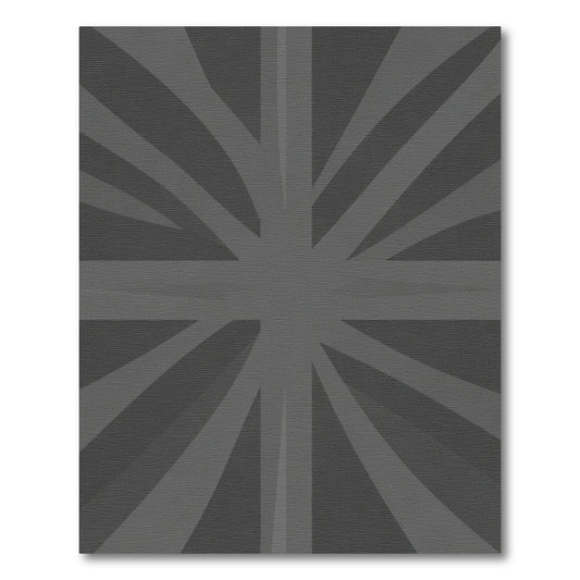 Monochromatic Rays Union Jack Rug