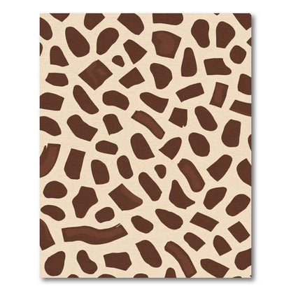 Brown Irregular Spots Overlay Rug