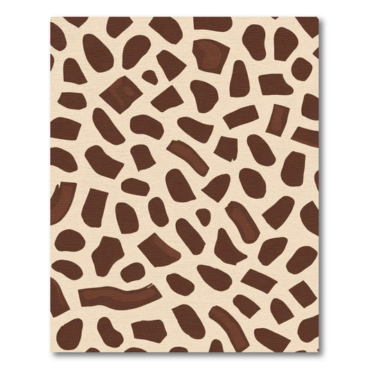 Brown Irregular Spots Overlay Rug