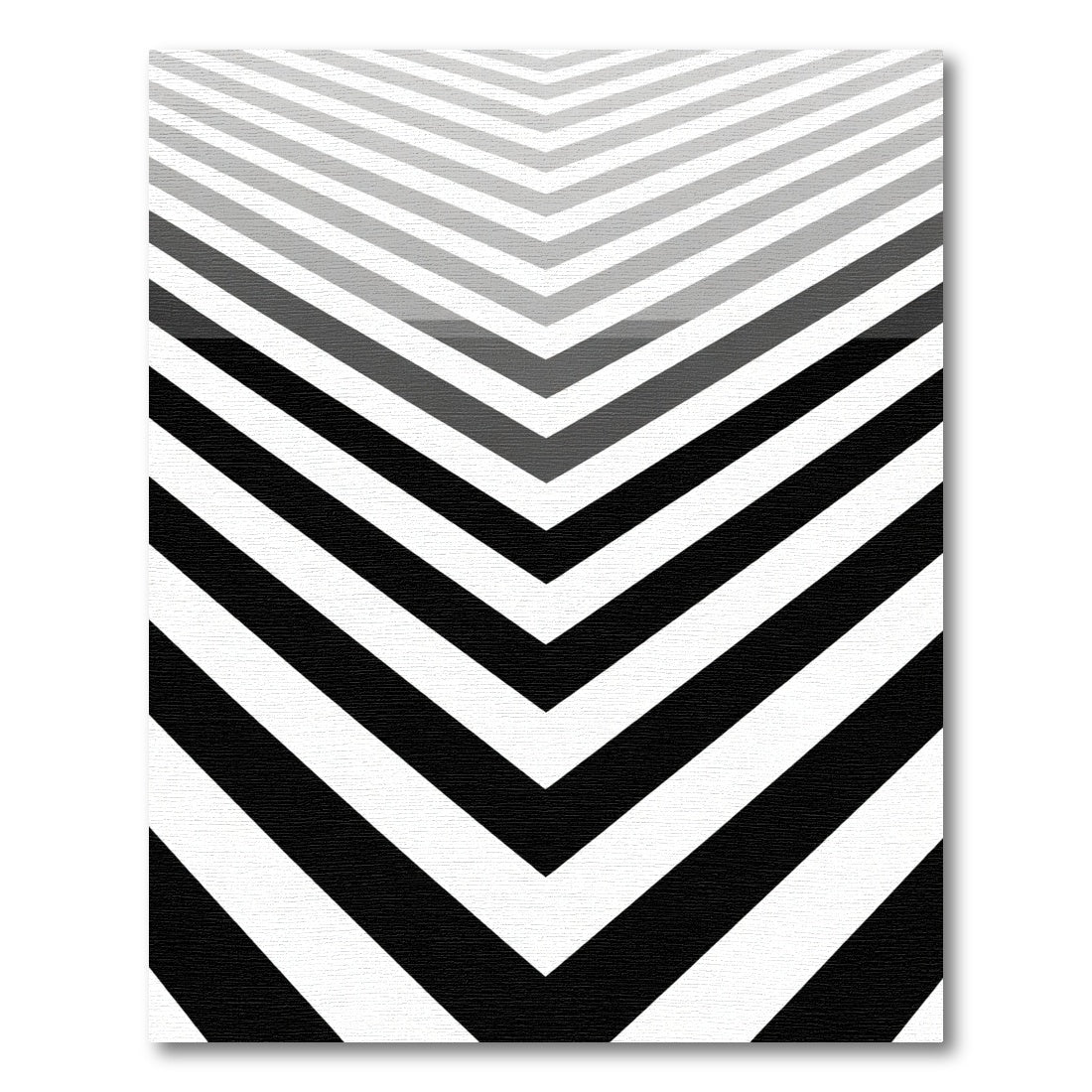 Monochromatic Chevron Angles Rug
