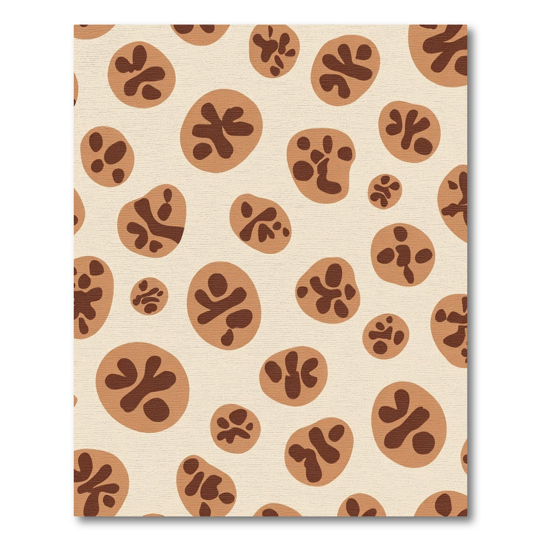 Brown Speckled Organic Blobs Rug
