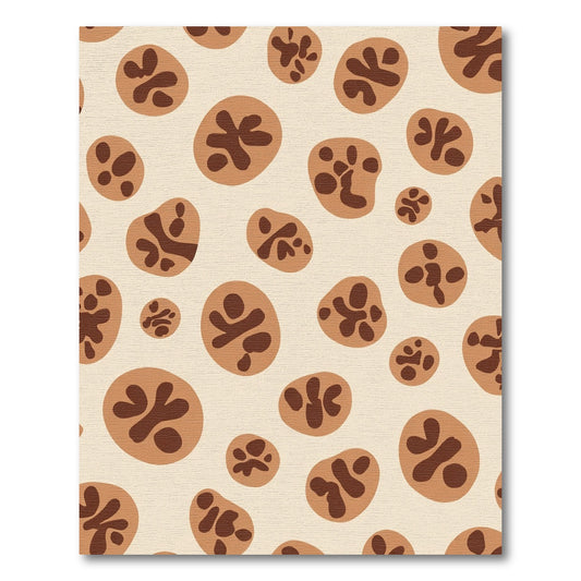 Brown Speckled Organic Blobs Rug