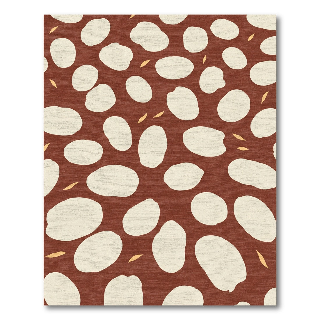 Earthy Cream Organic Pebble Cluster Rug