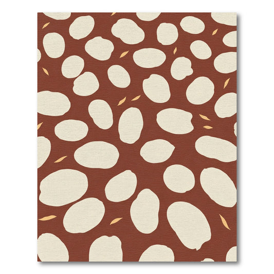 Earthy Cream Organic Pebble Cluster Rug