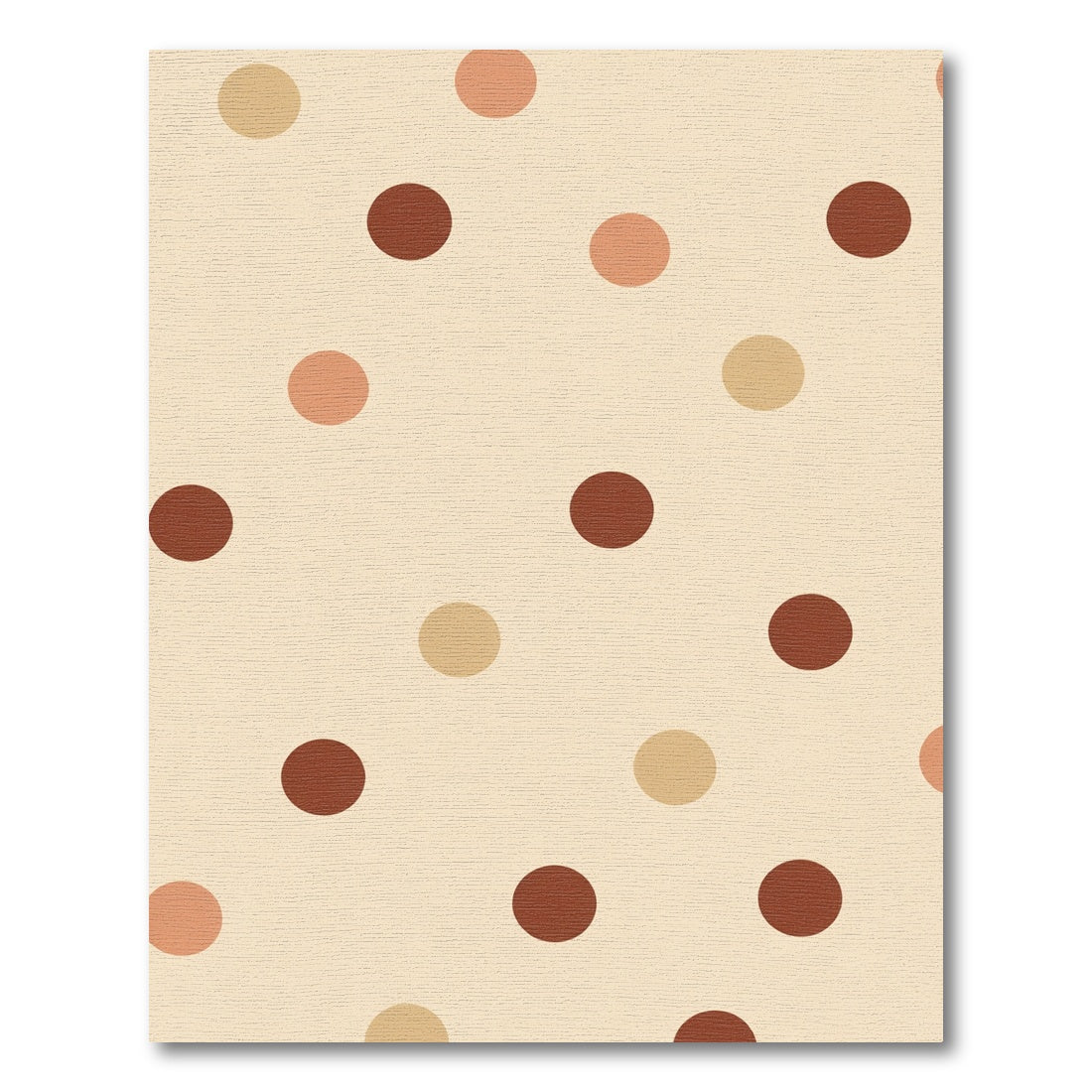 Neutral Earth Tone Polka Dot Spot Rug