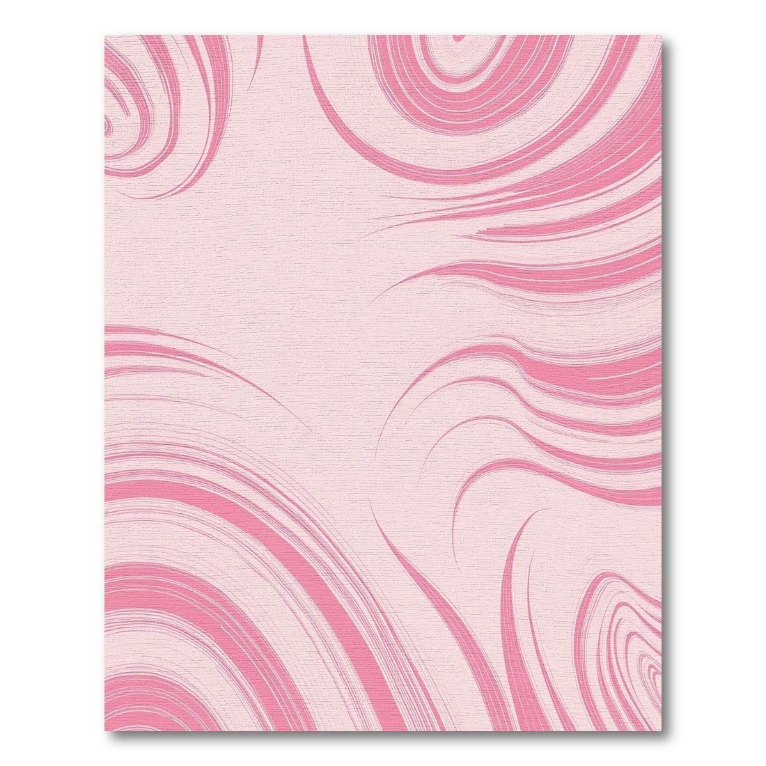 Soft Pink Swirl Organic Flow Rug
