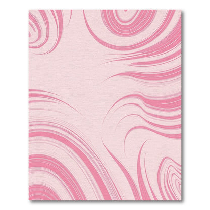 Soft Pink Swirl Organic Flow Rug