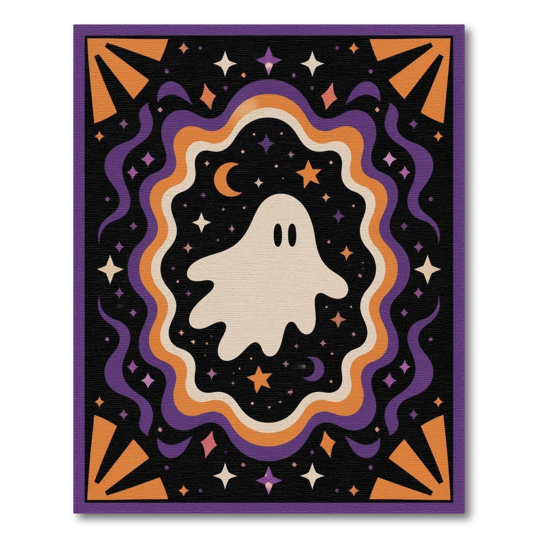 Spooky Ghost Halloween Area Rug